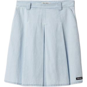 Юбка повседневная женская светло-голубая Miu Miu