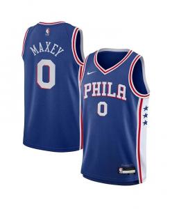 Джерси Big Boys Tyrese Maxey Royal Philadelphia 76ers Swingman — Icon Edition Nike, синий