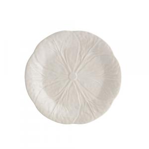 Тарелка Bordallo Pinheiro Cabbage, 19 см, белый