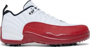 Бутсы Air Jordan 12 Low Golf Cherry, белый