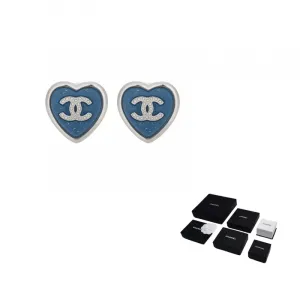 CHANEL Серьги-гвоздики унисекс Blue
