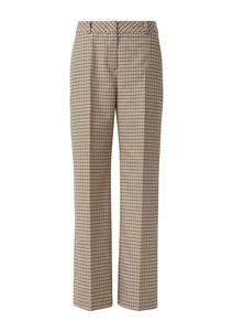 Обычные плиссированные брюки COMMA, Beige