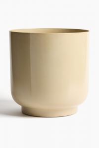 Цветочный горшок H&M Extra Large Metal Cover For, 31 см, бежевый