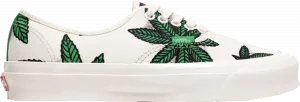 Кеды Vans OG Authentic LX Sweet Leaf - White, белый