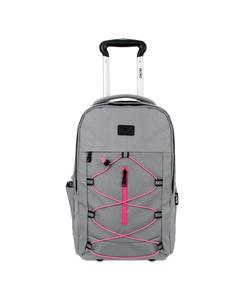 Рюкзак на колесах Lash с внутренним отделением для ноутбука для путешествий (19 дюймов) J World, Grey/pink