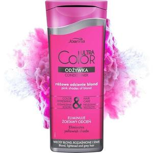 Кондиционер Ultra Color для розовых и розовых волос, 200 мл - увлажняющий, освежающий цвет и уход за холодными оттенками блонда, серебристый блонд, платиновый блонд, ополаскиватель против пожелтения, Joanna