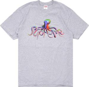 Футболка Supreme Tentacles Tee 'Heather Grey', серый