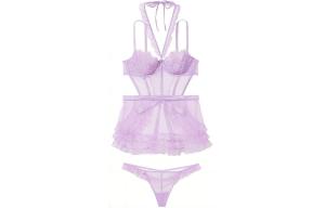 Комплект нижнего белья Victoria's Secret светло-фиолетовый