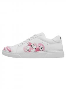 Кроссовки на шнуровке Dogo Ace Sneakers - Pink Paradise, белый