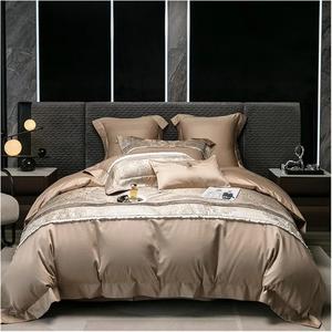 YUSIWOAL Комплект постельного белья Wine Red Champagne в стиле пэчворк из египетского хлопка 1000TC