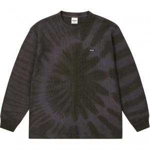 Тай-дай вафельная футболка с длинным рукавом PALACE, черная