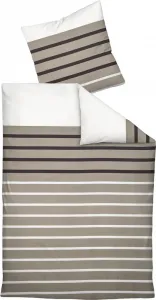 Постельное белье Janine Mako Satin Palermo 31144-07 Taupe Stripes 155x220 Original Janine