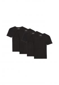 Майка / рубашка с длинным рукавом 4 шт. в упаковке культовый рубчик органический хлопок Marc O'Polo, черный