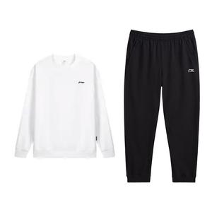 Li Ning Casual Sportswear Unisex 2 Piece Set Li-Ning, белый top+черный pants