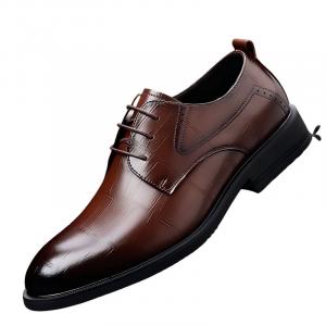 GIHO Мужские туфли для костюма низкие черно-коричневые, цвет Brown