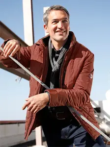 Стеганая куртка Marco Donati с капюшоном, коричневый