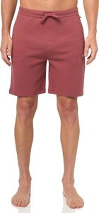 BOSS Мужские шорты для отдыха с контрастным логотипом в стиле вафли, Red Potato