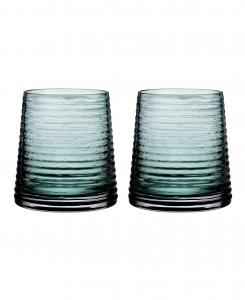 Набор из 2 стаканов для воды с изображением стихотворения Nude Glass, зеленый