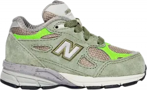Кроссовки New Balance Patta x 990v3 Toddler 'Keep Your Family Close', зеленый