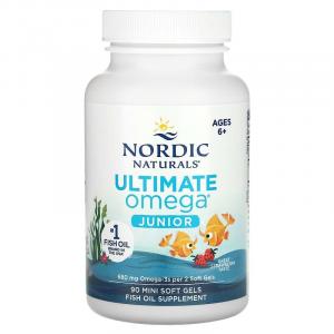 Омега для детей 6-12 лет Nordic Naturals 340 мг, 90 капсул