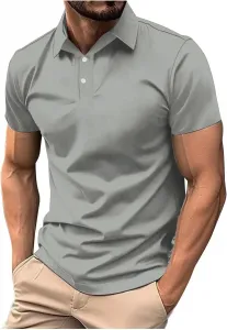 Мужская поло с коротким рукавом и пуговицами Muscularfit