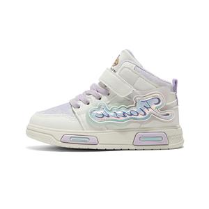 Модные повседневные кроссовки устойчивые к истиранию универсальные спортивные кроссовки мидтоп детские скейтбординг подростки SUPEREDGE, фиолетовый