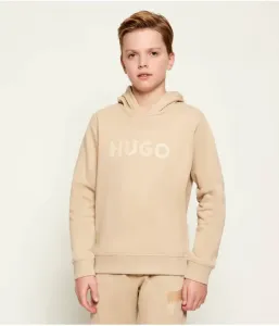 Толстовка regular fit Hugo Kids, бежевый