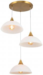 Novel Оригинальный подвесной светильник, цоколь E27, белый металл/стекло, степень защиты IP20