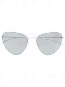 Солнцезащитные очки-пилоты из коллаборации с Maison Margiela Mykita, белый