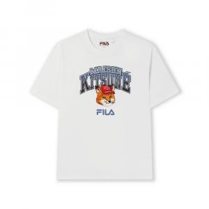 FILA Футболка Maison Kitsune Little Fox Unisex Cloud White