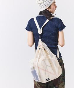 Сумка-рюкзак/сумка на одно плечо, изготовленная на заказ, с сетчатым каркасом и нейлоновым шнуром.