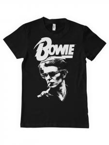 David Bowie Футболка "Smoking Portrait T-Shirt" черного цвета