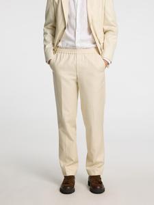 Обычные брюки со складками спереди SELECTED, бежевый