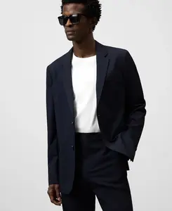 Мужской пиджак строгого кроя Regular Fit Adolfo Dominguez, темно-синий