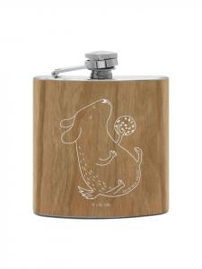 Mr. & Mrs. Panda Фляжка с собачьим печеньем, не говоря ни слова, коричневого цвета