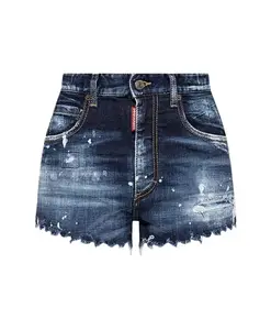 Ультракороткие джинсовые шорты Dsquared2, синий
