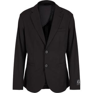 AE SS24 Костюм Пальто Мужское Черное ARMANI EXCHANGE