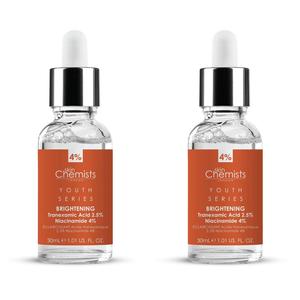 Осветляющая сыворотка серии Youth с транексамовой кислотой 2,5% и ниацинамидом 4%. skinChemists, 2 ct