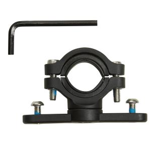 Крепеж для флягодержателя на руль, вынос руля или на подседельный штырь черный Btwin