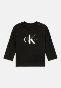 Унисекс топ с длинными рукавами и монограммой Calvin Klein Jeans, Black