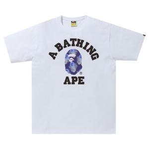 Футболка BAPE Storm College Tee 'White/Purple', белый