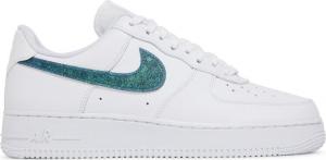 Кроссовки Nike Wmns Air Force 1 Low 'Glitter Swoosh - Celery', белый