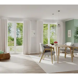 Штора Merle с закрытыми петлями, 1 шт., готовая к навешиванию Homing, белый