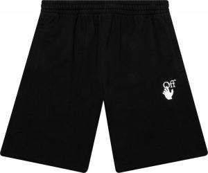 Спортивные шорты Off-White Marker Sweatshorts 'Black/Fuchsia', черный