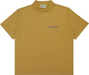 Футболка Fear of God Essentials Short-Sleeve Polo 'Amber', желтый