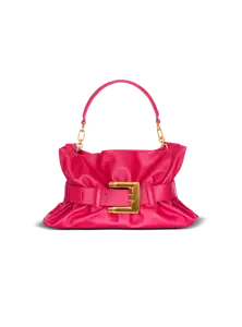 Сумка Medium Anthem из телячьей кожи Balmain, желтый/хаки/розовый