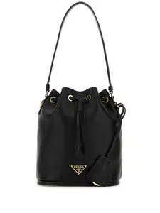 Сумка-ведро с логотипом Prada, черный