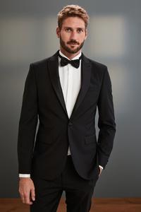 Фирменный шерстяной пиджак Tollegno Next, черный