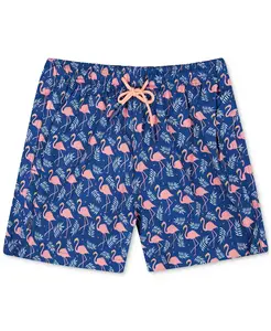 Мужские плавки с плетеным узором фламинго Sunset X Vine, синий