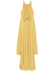 Elisabetta Franchi платье макси из джерси, золотой